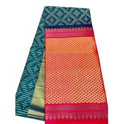 Mixed Pattu Zig Zag Saree